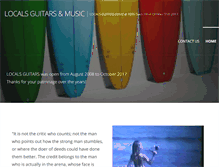 Tablet Screenshot of localsguitars.com